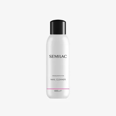 Обезжириватель для ногтей Semilac Nail Cleaner подготовка пластины, снятие дисперсионного слоя, 500 мл