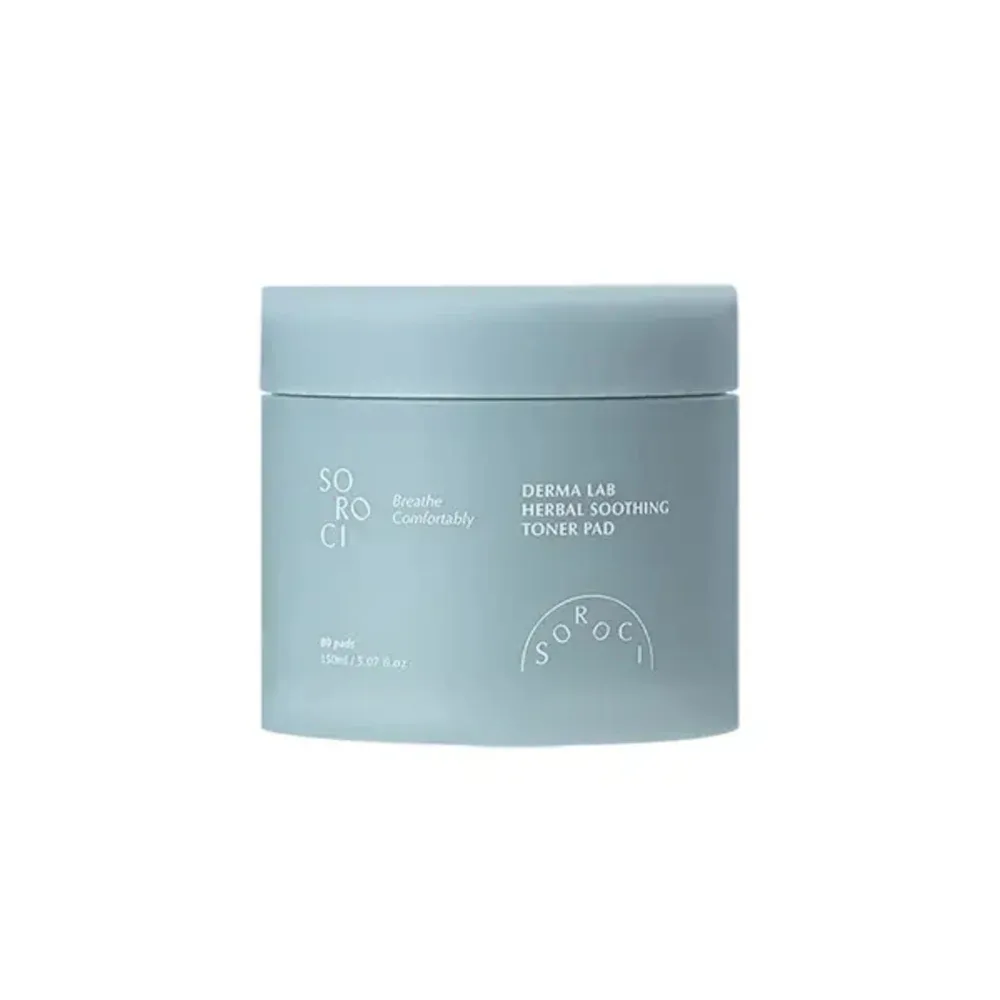 Тонизирующие диски для лица Soroci Derma Lab Herbal Soothing Toner Pad успокаивающие с травяным экстрактом, 80 шт