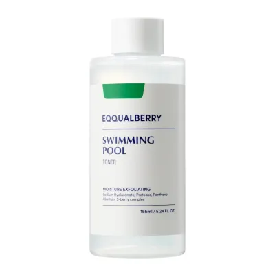 Тоник для лица EQQUALBERRY Swimming Pool Daily Facial Toner увлажняющий отшелушивающий, для ежедневного ухода, 155 мл