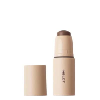 Бронзер для лица Inglot кремовый в стике, оттенок Intense Brown 115, для лица и тела, 6,2 г