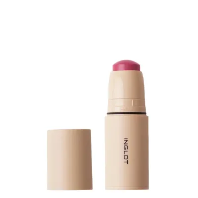 Румяна для лица кремовые Inglot Classic Fuchsia 215 в стике, насыщенная фуксия, 6,2 г