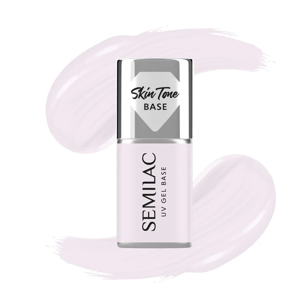 База для гель-лака Semilac Skin Tone Cover Base Milky Pink камуфлирующая молочно-розовая, 7 мл