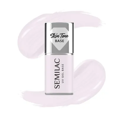 База для гель-лака Semilac Skin Tone Cover Base Milky Pink камуфлирующая молочно-розовая, 7 мл