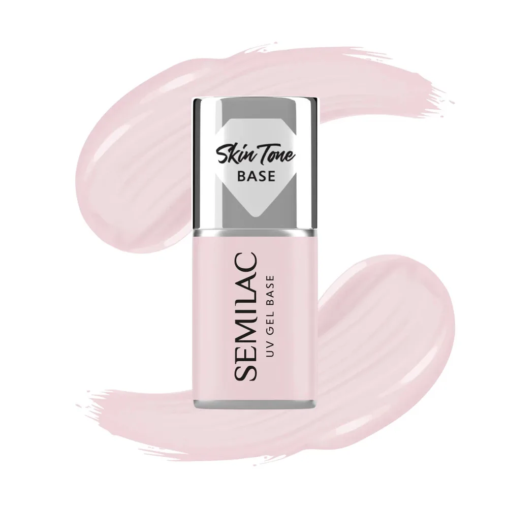 База для гель-лака Semilac Skin Tone Cover Base Rose Beige камуфлирующая бежево-розовая, 7 мл
