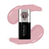 Лак гибридный для ногтей Semilac Smart Extend Nude Rose 802 телесно-розовый, плотный, 7 мл — фото 1