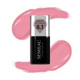 Лак гибридный для ногтей Semilac Smart Extend Pastel Pink 813 пастельный розовый, 7 мл — фото 1