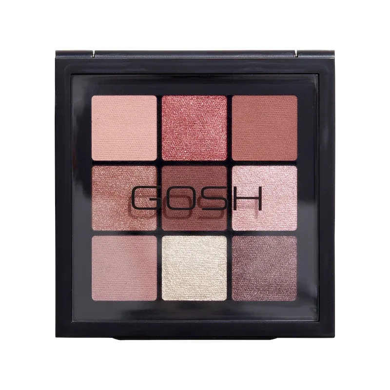 Тени для глаз Gosh EYEDENTITY 001 Be Honest палетка 9 оттенков, матовые и сатиновые, 8 г