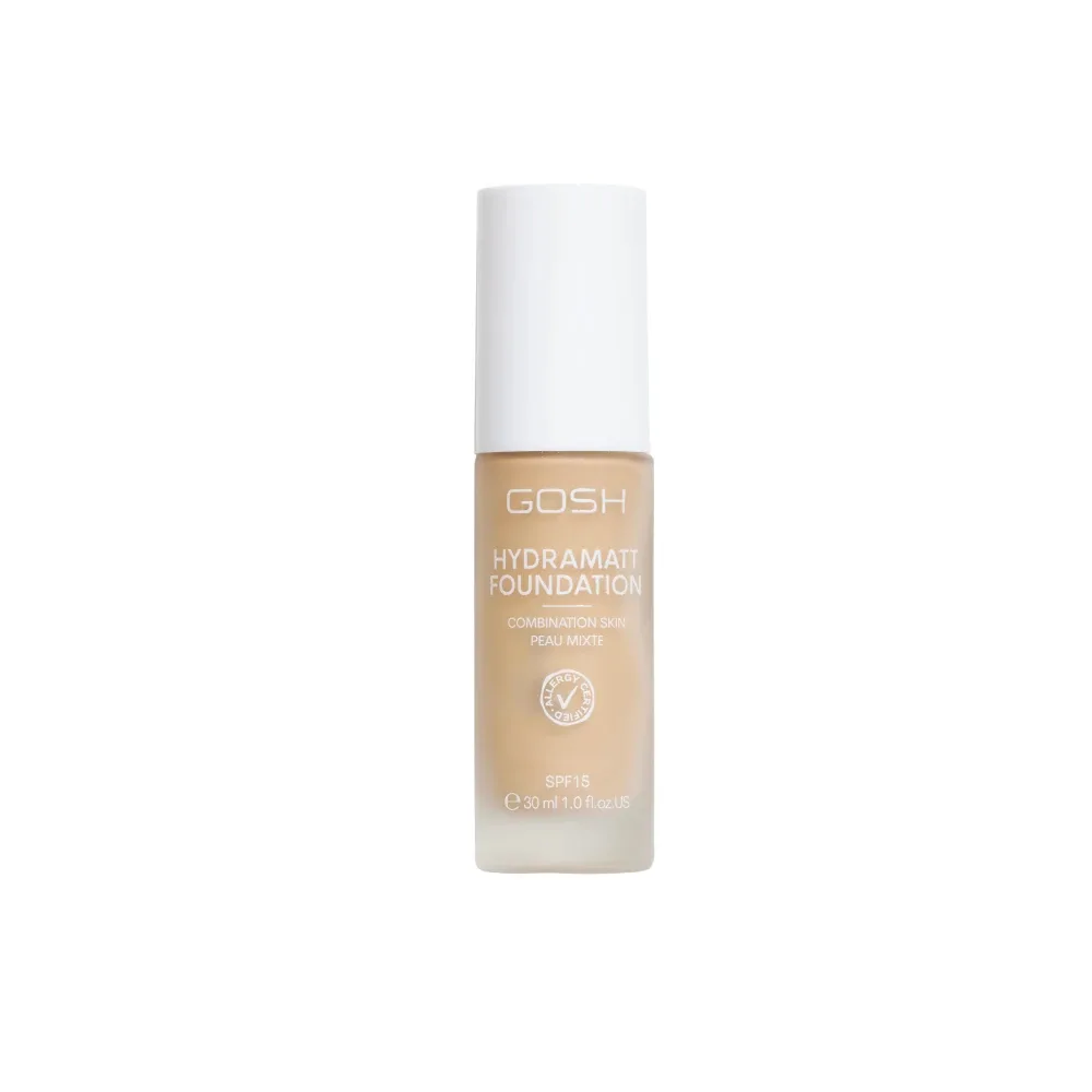 Тональный крем Gosh Hydramatt матирующий увлажняющий, оттенок 006 Y - MEDIUM LIGHT, 30 мл