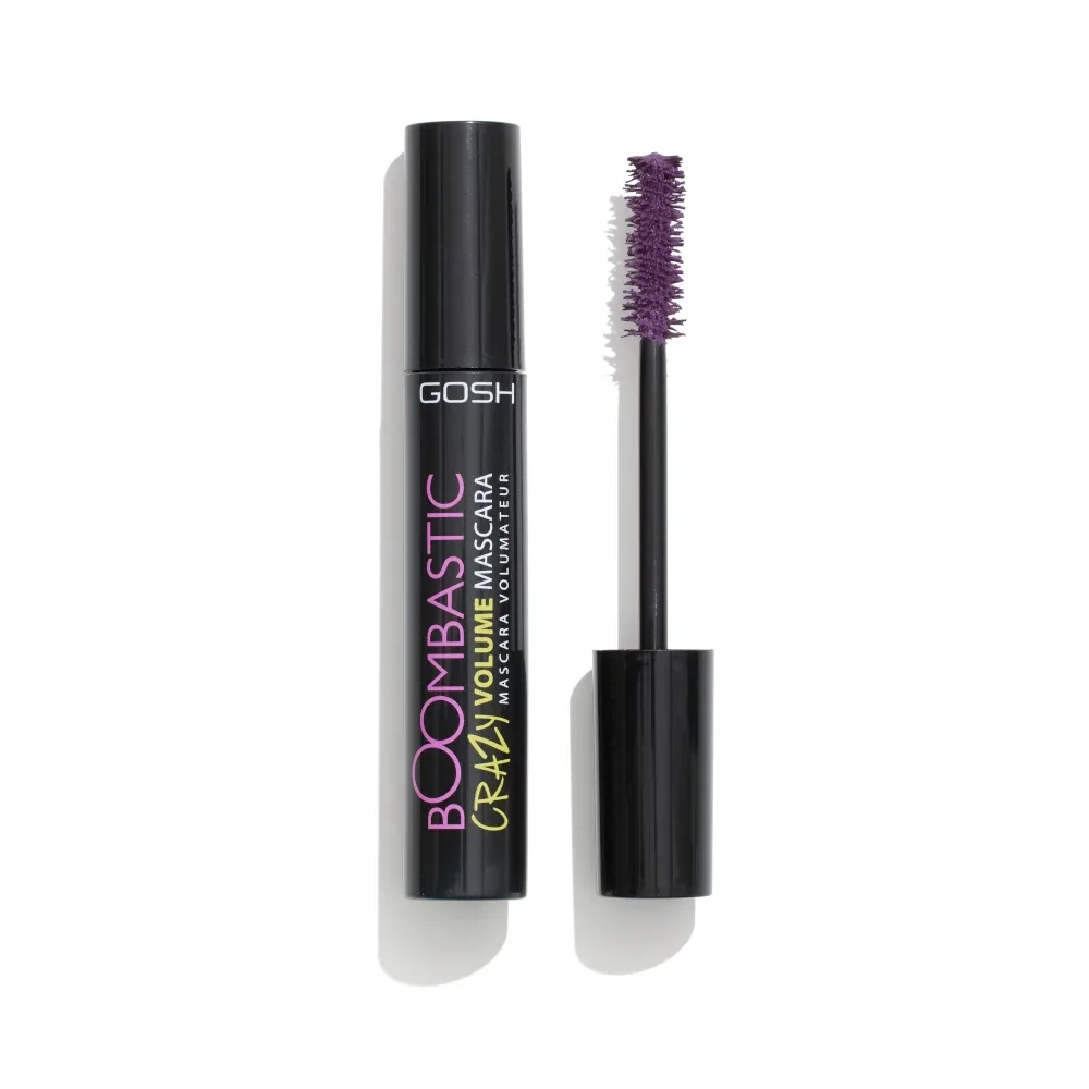 Тушь для ресниц Gosh Boombastic CRAZY удлиняющая объёмная, оттенок Dusty Violet, 13 мл