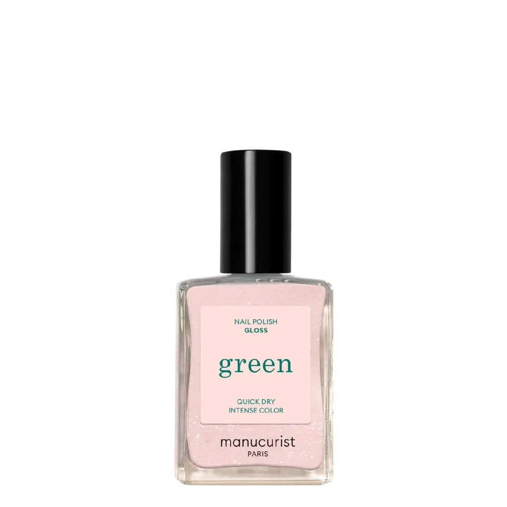 Лак для ногтей Manucurist Green Gloss светлый с перламутровым розовым отливом, 15 мл