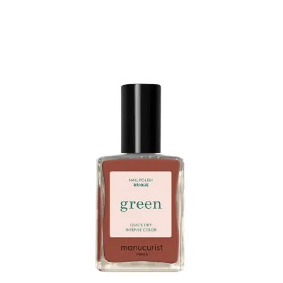 Лак для ногтей Manucurist Green Brique кирпично-красный тёплый насыщенный, 15 мл
