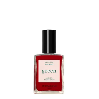 Лак для ногтей Manucurist Green Red Cherry вишнёво-красный, глянцевый финиш, 15 мл