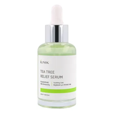 Сыворотка для лица iUnik Tea Tree Relief успокаивающая, с водой чайного дерева, для проблемной кожи, 50 мл