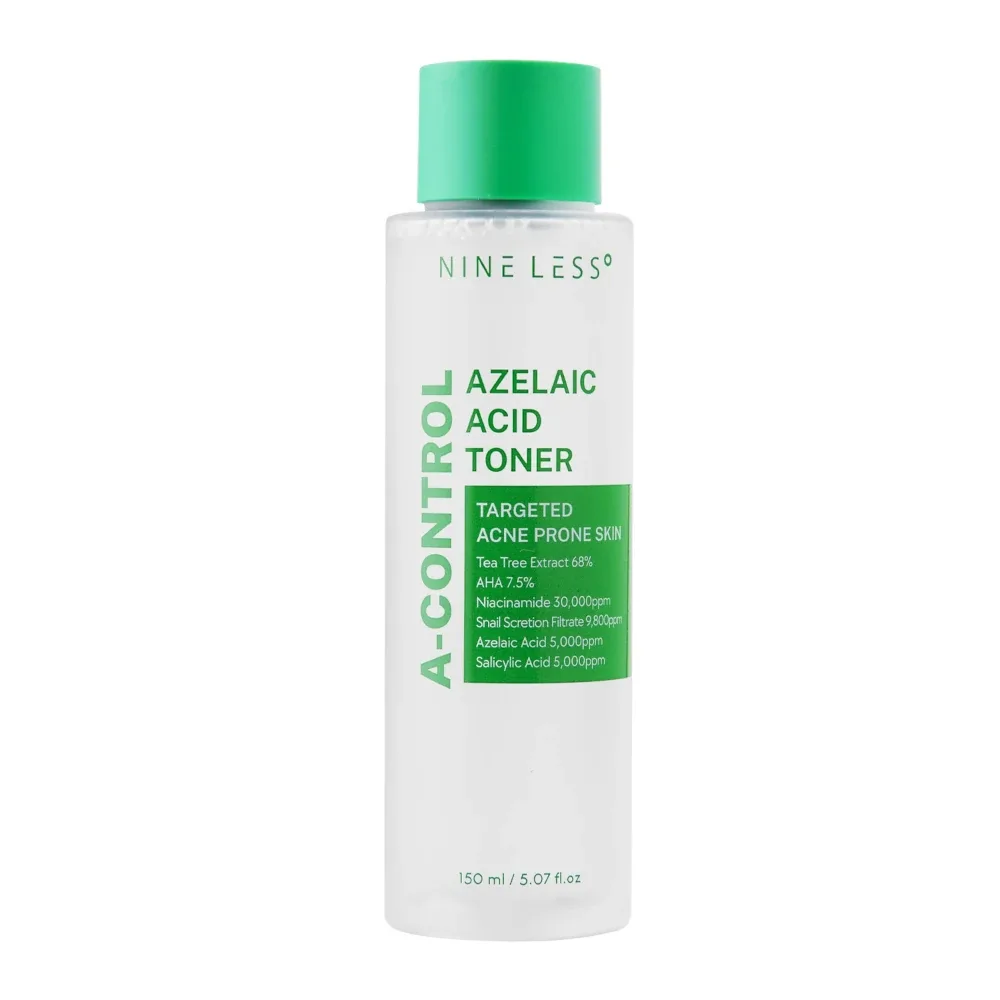 Тоник для лица Nine Less A-Control Azelaic Acid с азелаиновой кислотой и ниацинамидом, против несовершенств, 150 мл