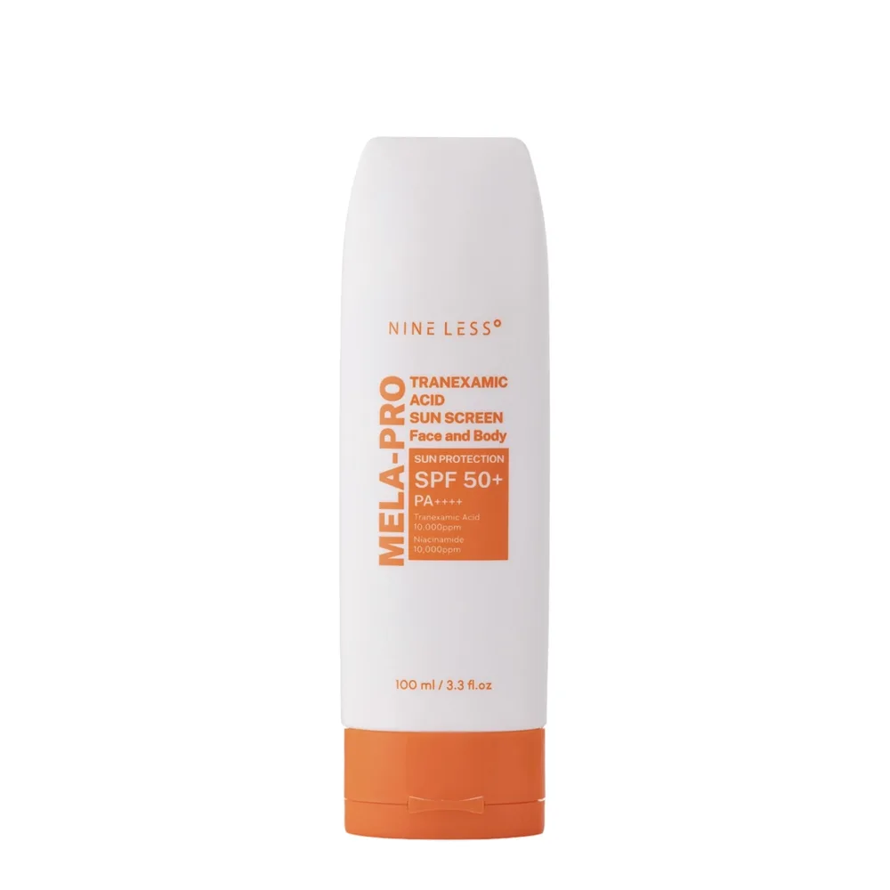 Крем солнцезащитный Nine Less MELA-PRO Tranexamic Acid SPF 50+ PA++++ для лица и тела, против пигментации, 100 мл