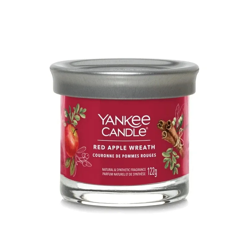 Свеча ароматическая Yankee Candle Signature Red Apple Wreath тумблер, один фитиль, крышка-подставка