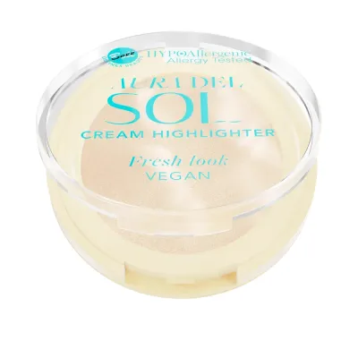 Хайлайтер для лица Bell HYPOAllergenic Aura Del Sol Cream Highlighter 01 кремовый гипоаллергенный, 3,5 г