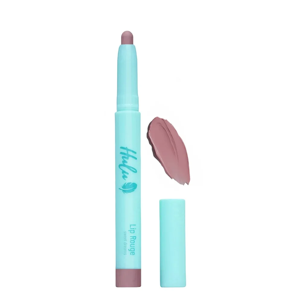 Помада-карандаш для губ Hulu Lip Rouge Dusty Blush пыльная роза, веганская формула, матово-сатиновый финиш
