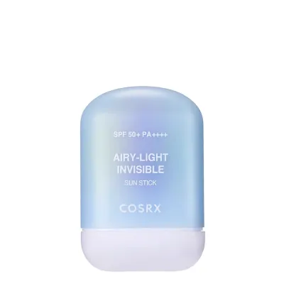 Стик солнцезащитный для лица Cosrx Airy-Light Invisible SPF50+ PA++++ без белых следов, матовый, 19 г