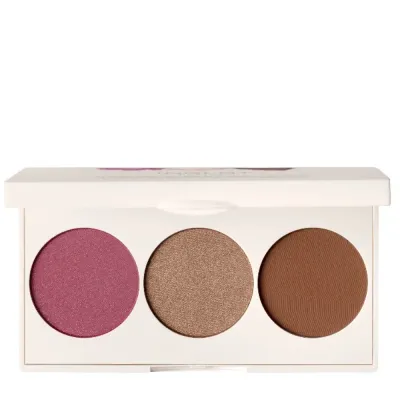Палетка для макияжа лица Inglot PLAYINN SUNSET CHEEKS румяна, скульптор, хайлайтер, тёплое сияние