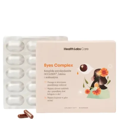 Комплекс для зрения Health Labs Care Eyes Complex с лютеином, зеаксантином и астаксантином, 60 капсул