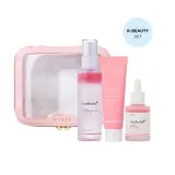 Набор для лица Medicube PDRN Set: крем PDRN Pink Hyaluronic + сыворотка PDRN Pink Peptide + мист PDRN Pink Glutathione + косметичка Travel Bag Medium — фото 1