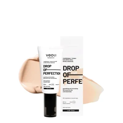 Крем BB Veoli Botanica DROP OF PERFECTION 1.5 N Ivory SPF 20 для жирной и комбинированной кожи, сатиново-матовый финиш, 30 мл