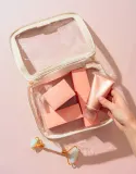 Набор для лица Medicube Triple Collagen Set: тоник + сыворотка + крем + ночная маска + косметичка Large Travel Bag Vanilla, для зрелой кожи — фото 2