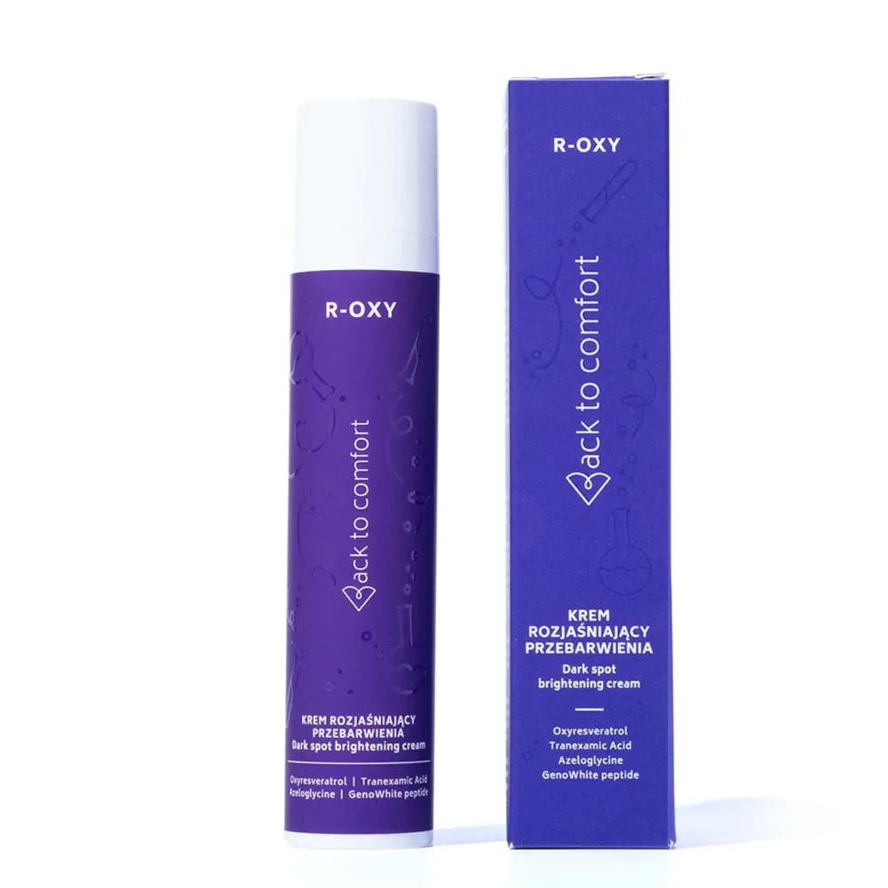 Крем для лица Back to comfort R-OXY против пигментации, увлажняющий осветляющий, с оксирезвератролом и азелоглицином, 50 мл