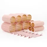 Набор бигуди Juliee Beauty Maxi металлических 12 шт, 6 × 9 см, 5 × 9 см и 3 × 9 см, 12 зажимов и косметичка — фото 2