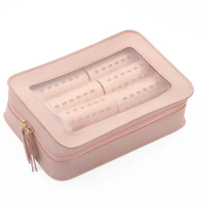 Набор бигуди Juliee Beauty Mini металлических 8 шт 3 × 9 см, 8 зажимов и косметичка