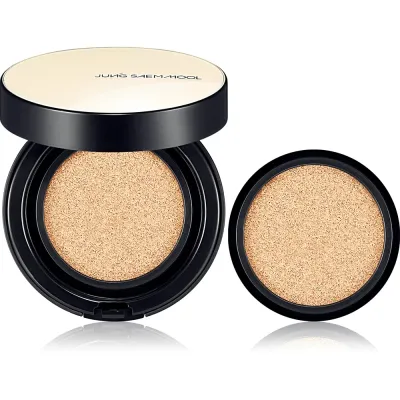 Тональный кушон JUNG SAEM MOOL E.Skin Nuder Cushion N Light эффект второй кожи, наращиваемое покрытие, со сменным блоком, 2x14 г