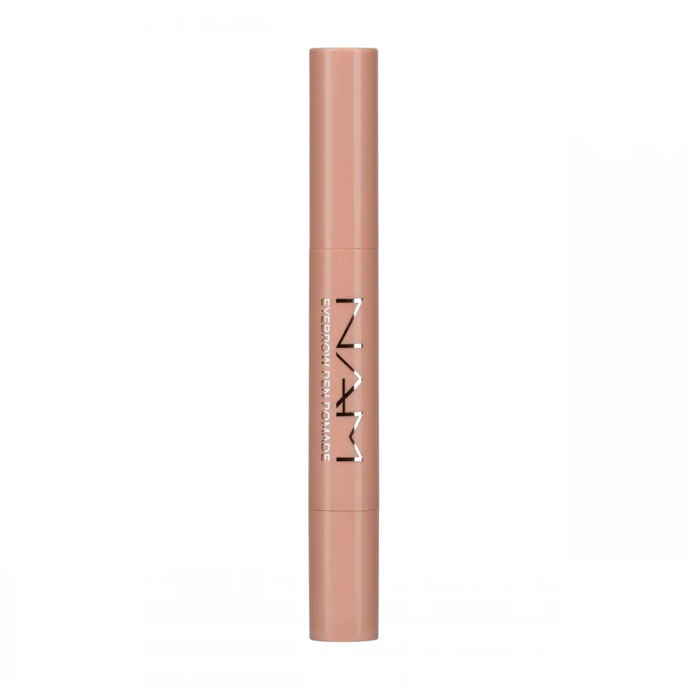 Помада для бровей NAM Eyebrow Pen Pomade Neutral Deep Brown 1 в формате фломастера, кремовая, 2 в 1