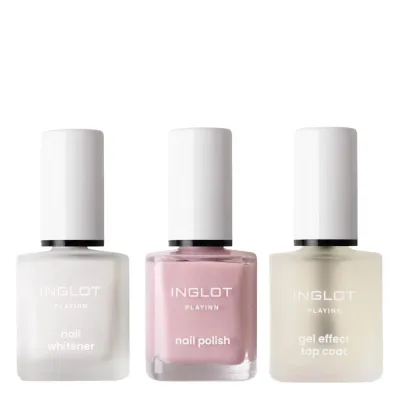 Набор для ухода за ногтями и руками Inglot лак, масло для ногтей и крем для рук, лимитированный выпуск