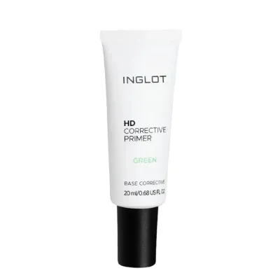 База под макияж Inglot HD Corrective Primer корректирующая, оттенок Green против покраснений