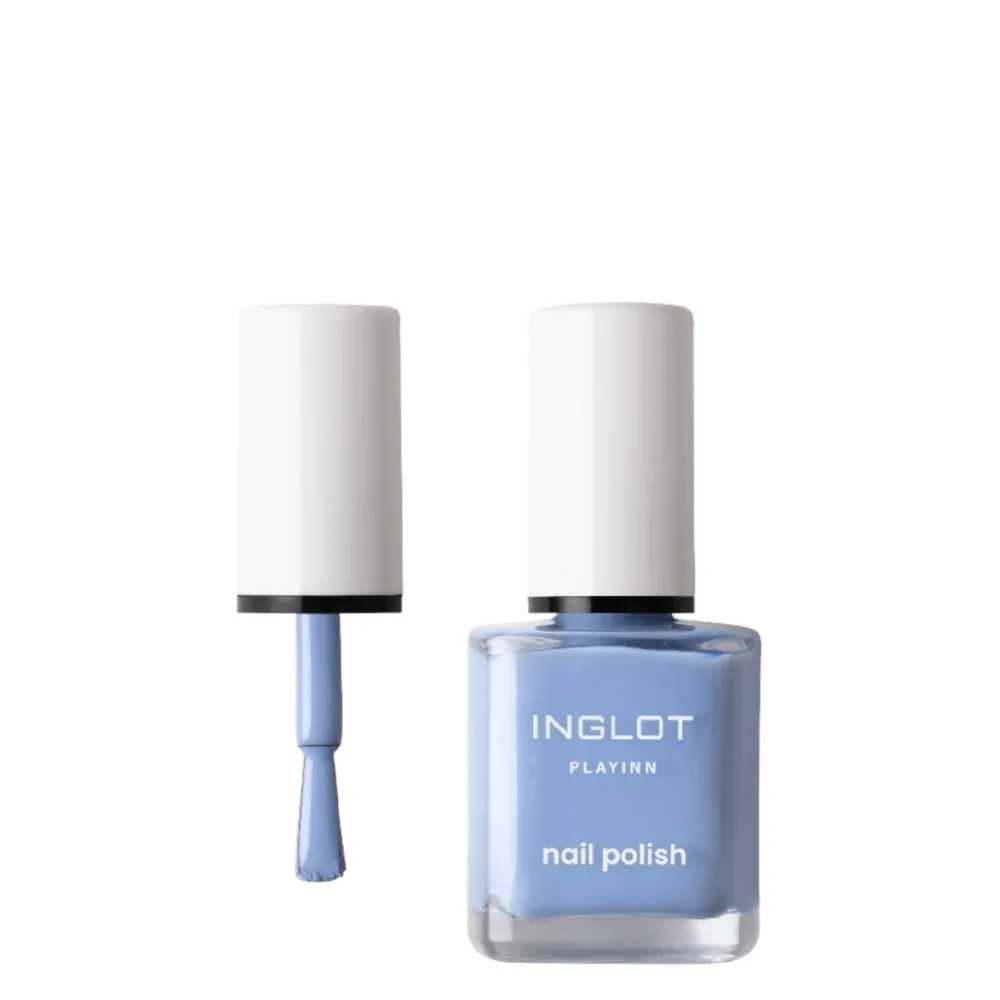 Лак для ногтей Inglot PLAYINN 122 синий оттенок, глянцевый стойкий