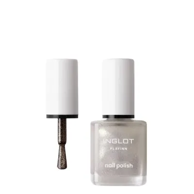 Лак для ногтей Inglot PLAYINN 146 серебристо-серый, глянцевый, 15 мл
