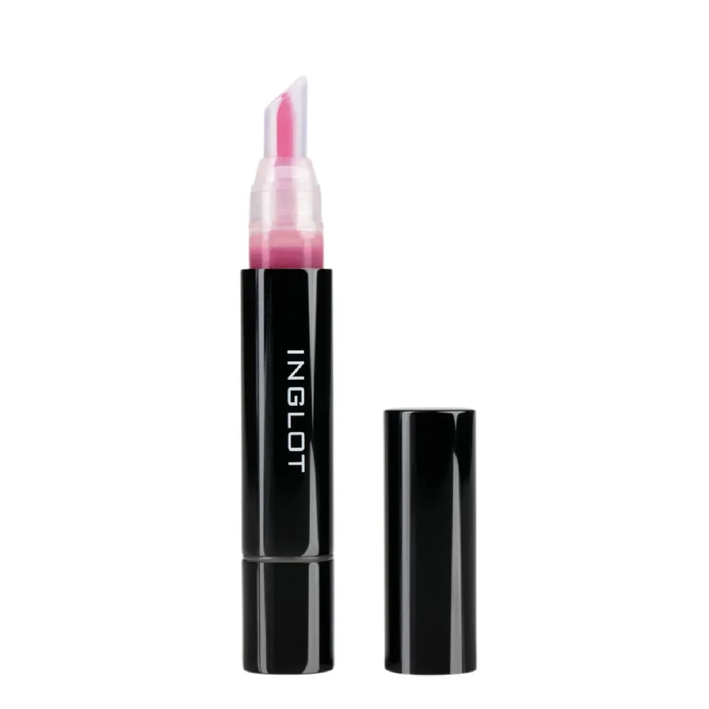 Масло для губ Inglot High Gloss Lip Oil глянцевое увлажняющее, розовый оттенок 02, аромат вишни, 4 мл