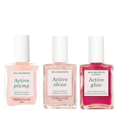 Набор лаков для ногтей Manucurist Active Icons Trio, три нюдовых оттенка, повседневный маникюр