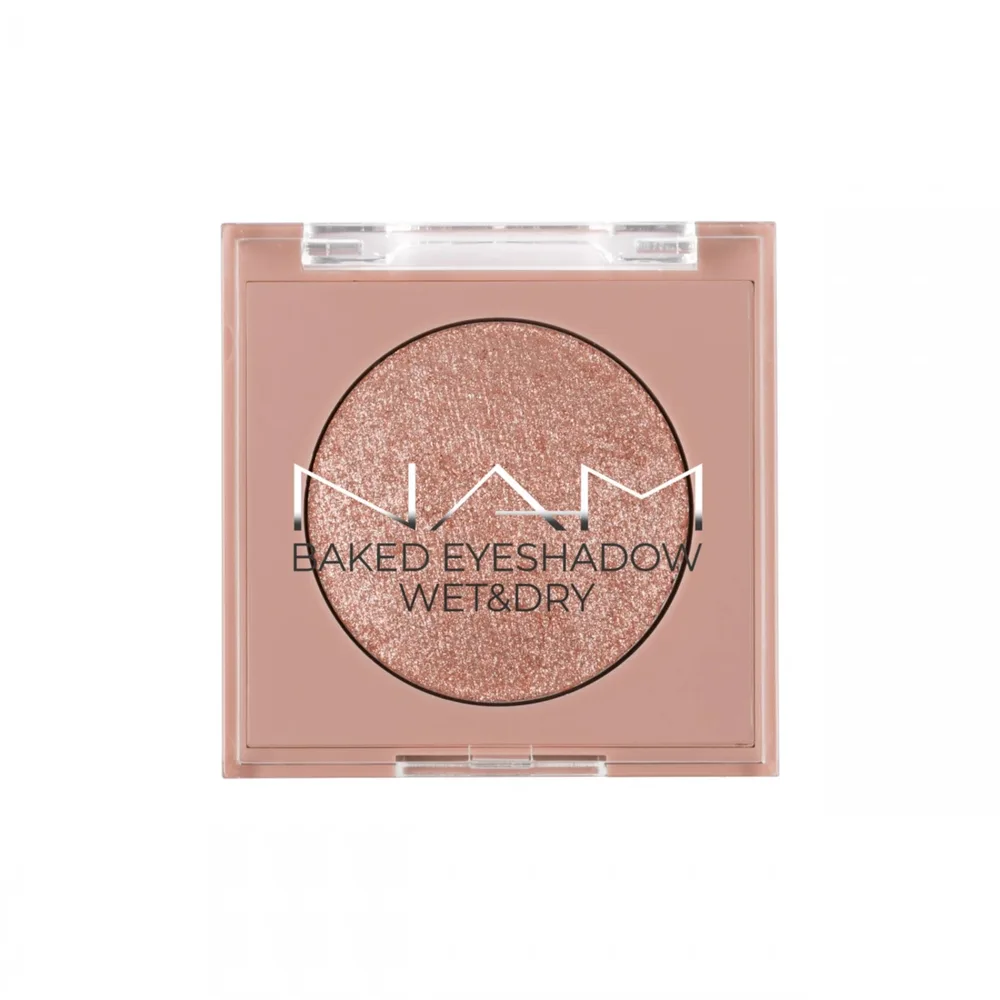 Тени для век NAM Baked Eyeshadow запечённые сияющие золотистые, оттенок 1, одинарные