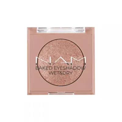 Тени для век NAM Baked Eyeshadow запечённые сияющие золотистые, оттенок 1, одинарные