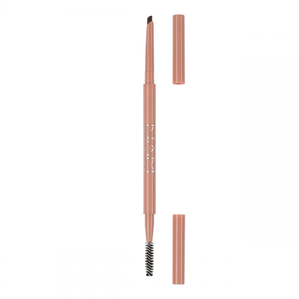 Карандаш для бровей NAM Pro Brow Pencil оттенок 4 Warm Dark Brown тёплый тёмно-коричневый
