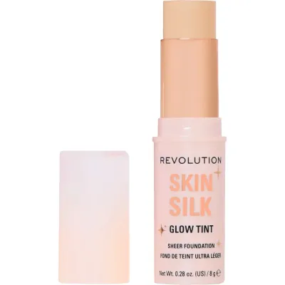Тинт для лица в стике Revolution Skin Silk Glow Tint Sheer Foundation Stick сияющий, лёгкое покрытие, оттенок Fair