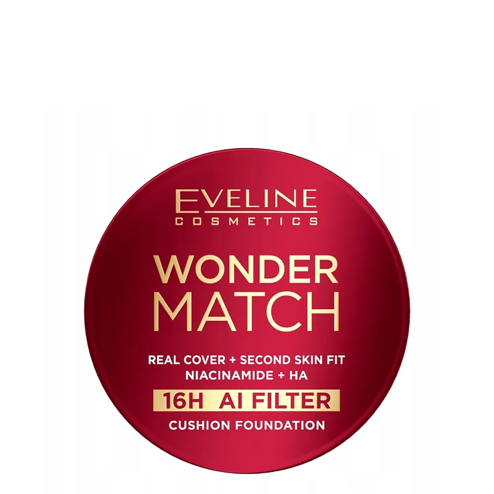 Тональная основа-кушон Eveline Cosmetics Cushion Foundation плотное покрытие, тёплый подтон, оттенок Beige 04W