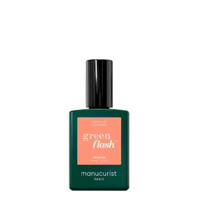 Гель-лак для ногтей Manucurist Green Flash Tangerine мандариновый оранжевый, полимеризация в лампе LED, 15 мл
