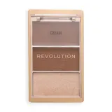 Палетка для скульптурирования лица Revolution Bronze Icon Sunkissed Tan бронзер румяна хайлайтер — фото 1