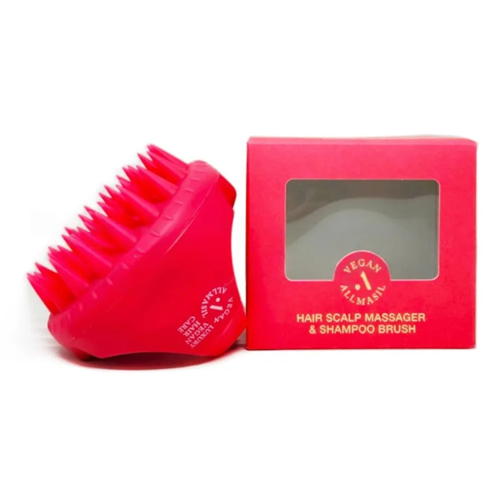 Массажёр для кожи головы MASIL ALLMASIL Hair Scalp Massager & Shampoo Brush силиконовый, щётка для мытья волос