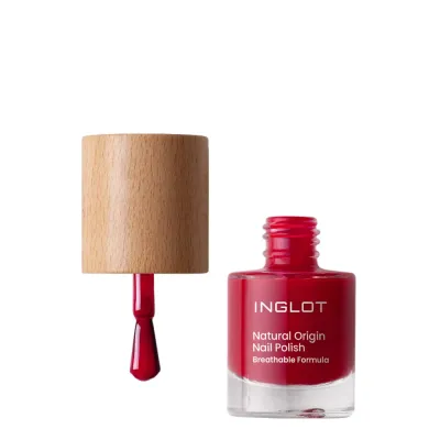 Лак для ногтей Inglot Natural Origin 023 Rose Jam розовый, глянцевое покрытие, 8 мл