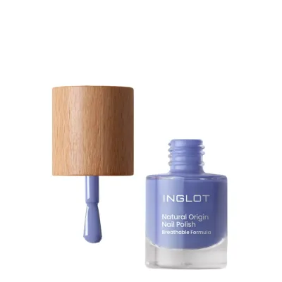 Лак для ногтей Inglot Natural Origin 032 Limitless Sky небесно-синий, глянцевое покрытие, 8 мл