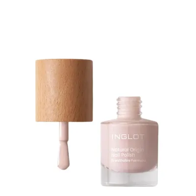 Лак для ногтей Inglot Natural Origin 038 Nude Mood нюдовый розово-красный, глянцевый финиш, 8 мл